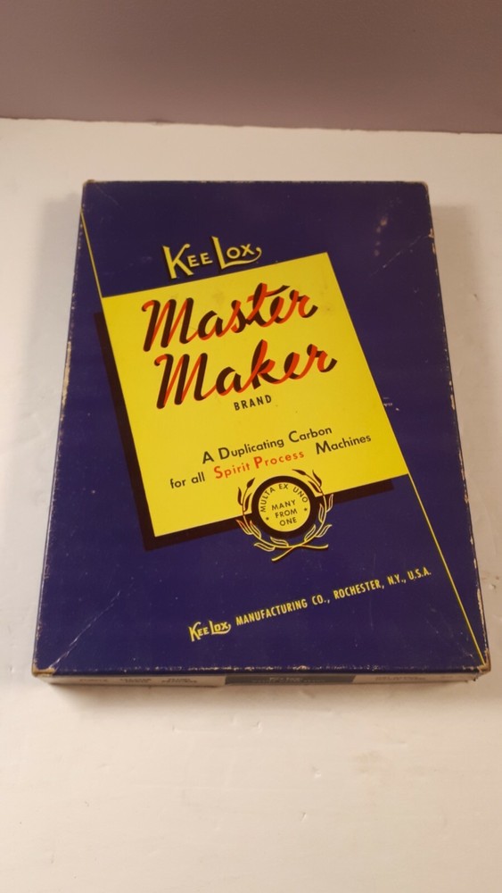 VINTAGE - KEE LOX - MASTER MAKER - EMPTY BOX - RARE