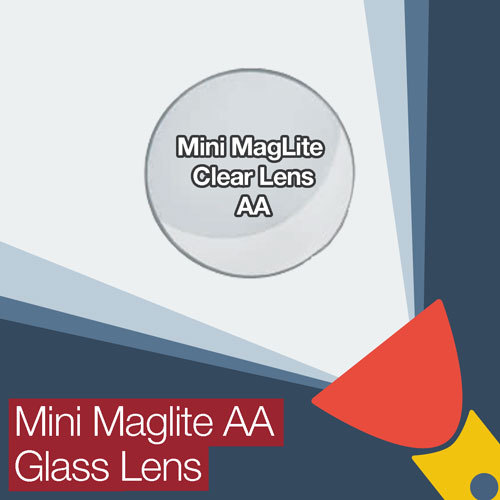 Mini Maglite AA Replacement Clear Glass Lens