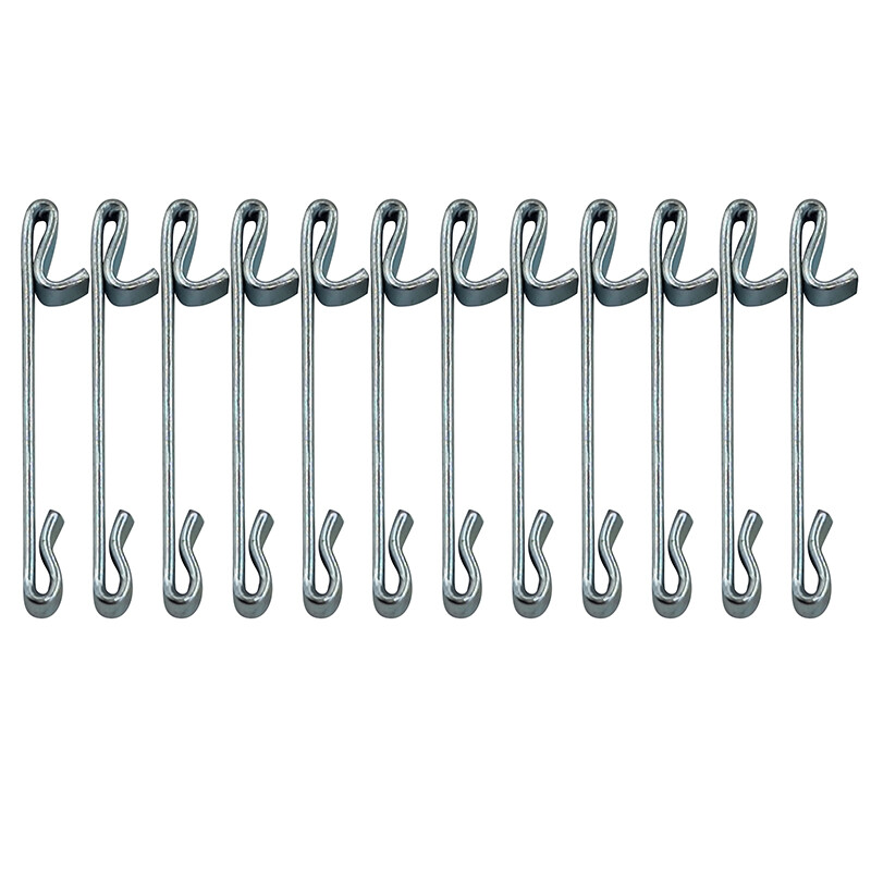 12 Pieces Early 2'' Double Loop Style Tool Box Drawer Slide Spring Keeper Clip