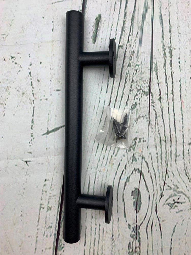 Modern Simple Iron Door Pull Sliding Door Handle Black