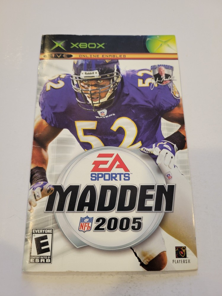 Madden NFL 2005 (Microsoft Xbox, 2004) Manual