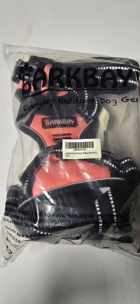 BARKBAY No Pull Dog Harness Front Clip Heavy Duty Reflective Easy Control Handle