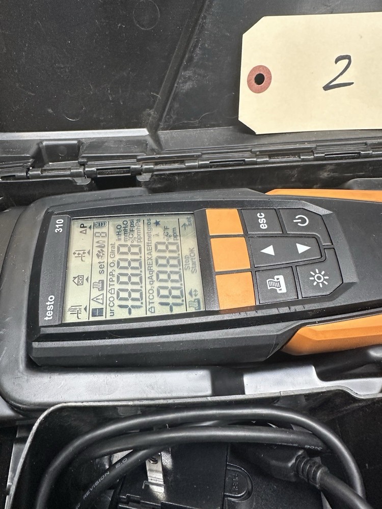 Testo 310 Residential Combustion Analyzer kit no printer