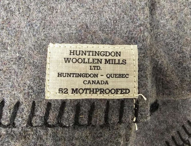 Canadian Armed Forces Issue Grey Wool Blanket - New