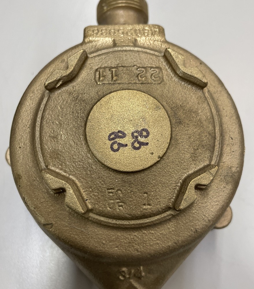 Badger Brass Water Meter Model 35 3/4”
