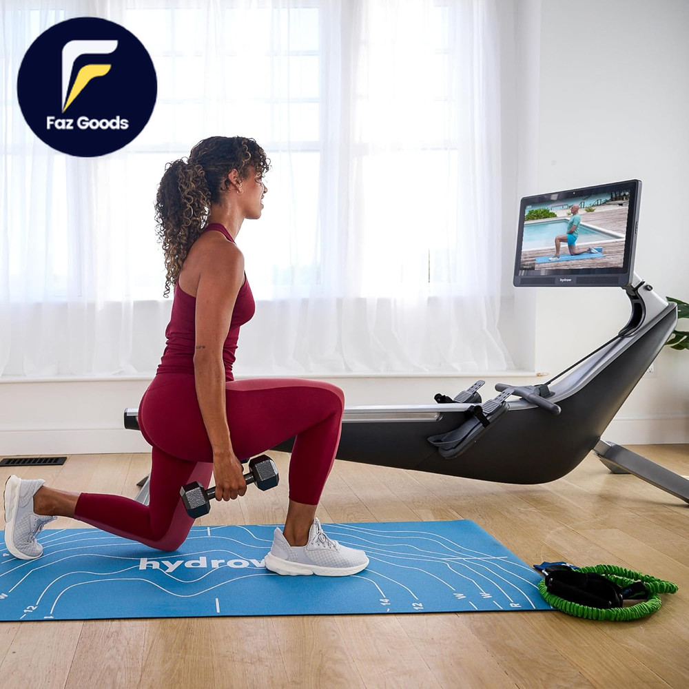 Origin Rowing Machine with Immersive 22" HD Rotating Screen Stows Upright