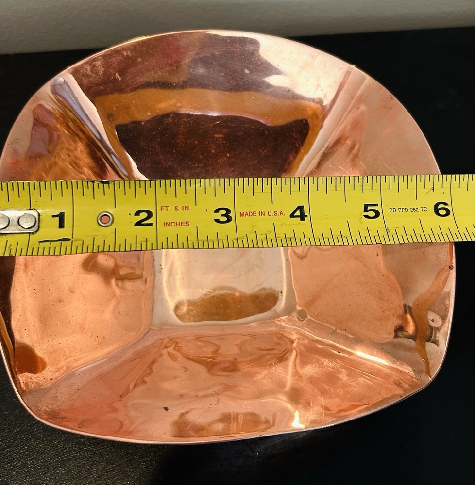 Rare Simon Pearce 6” Copper Square Bowl