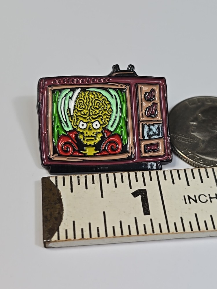 TV Set Lapel Pin Mars Attacks