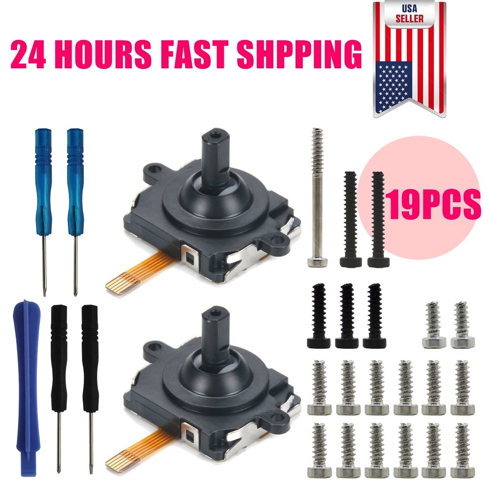 19PCS Internal Screws & Joystick Thumbstick For Oculus Quest 2 Handle Controller