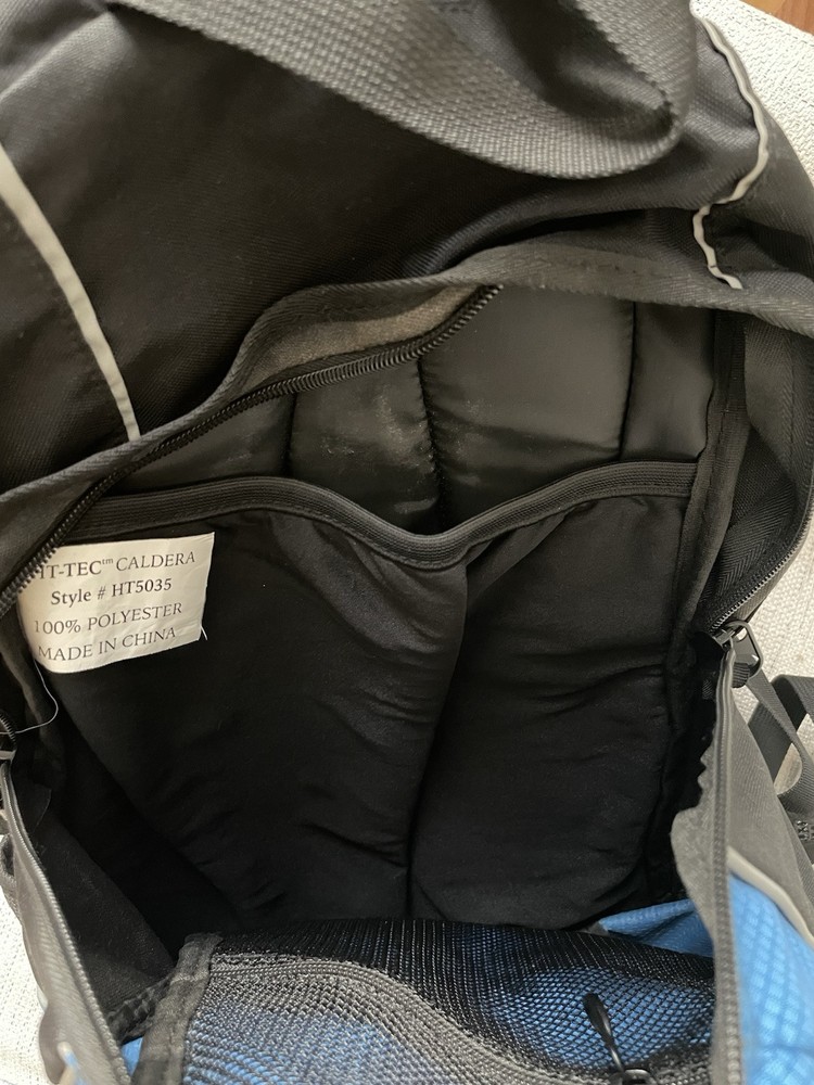 Hi-Tec Hydration Hiking Backpack – Blue & Black (No Bladder) -Preowned