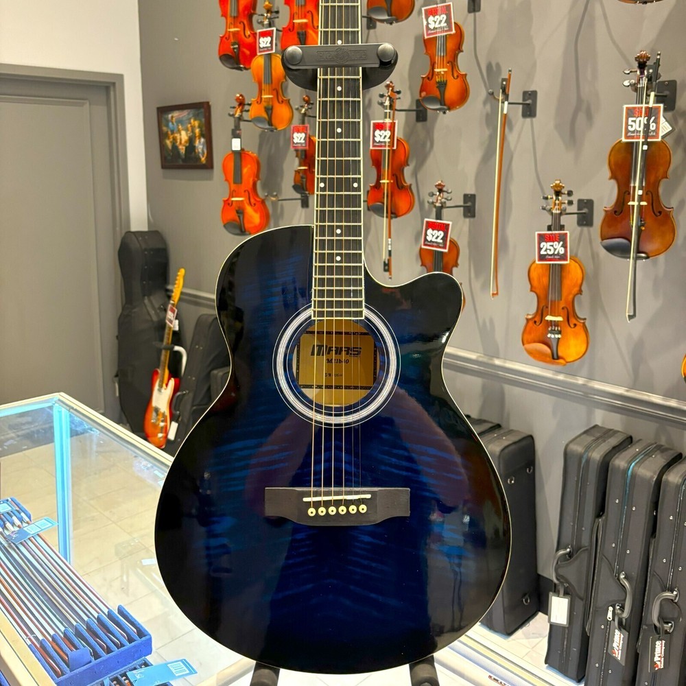 Mars Acoustic Guitar: Blue