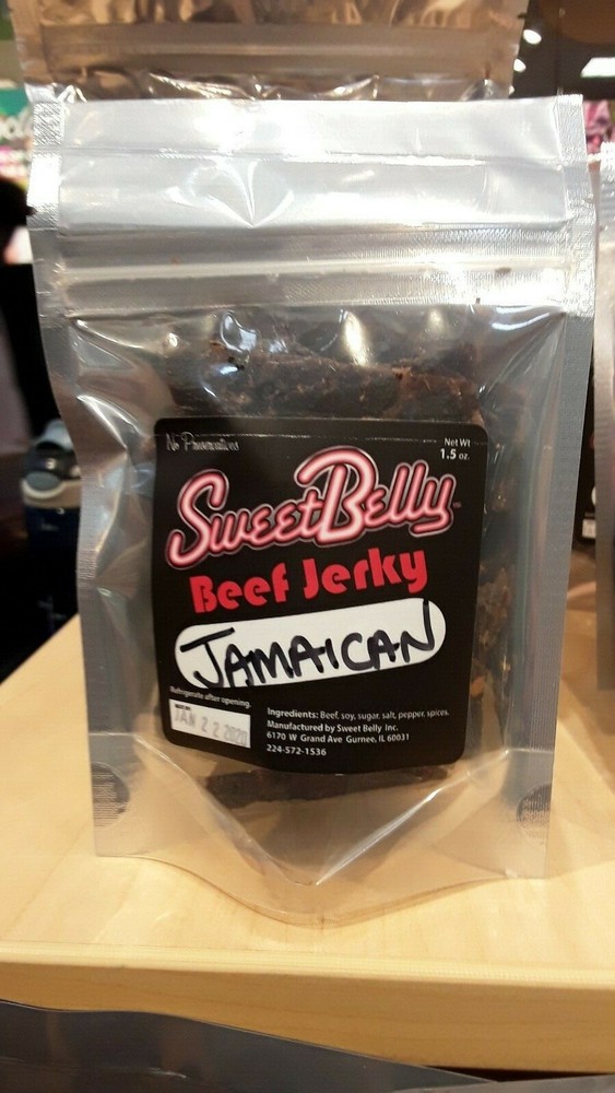 Sweet Belly Gourmet beef jerky 1.5 oz.