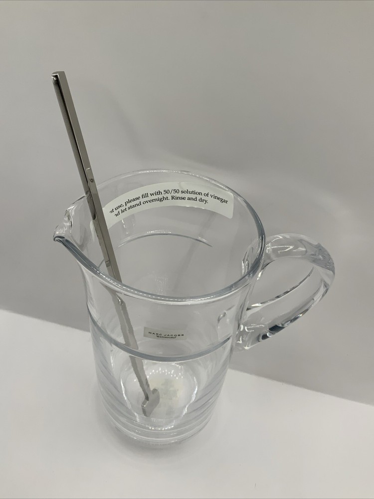 Marc Jacob’s Waterford Pitcher And Stirrer