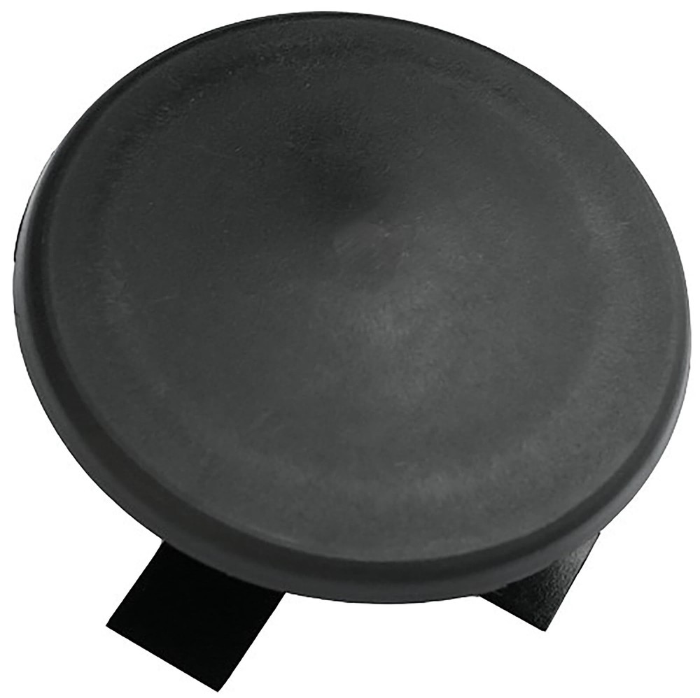 3" Round Light Pole Top Cap- Black Plastic