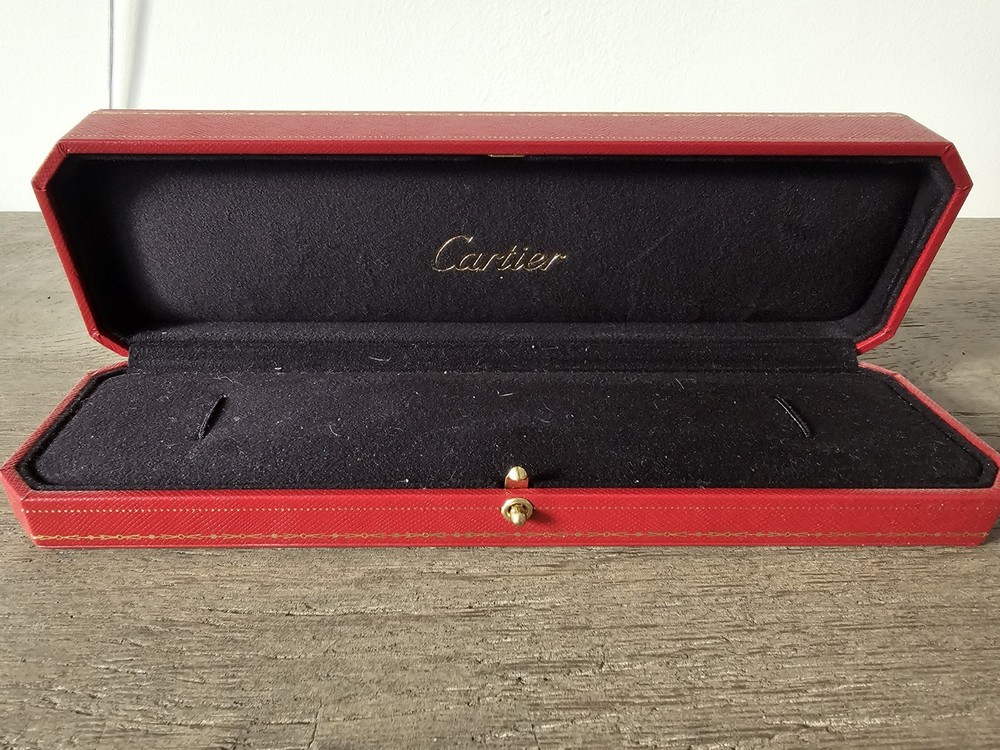 Cartier Empty Red Leather Bracelet Box