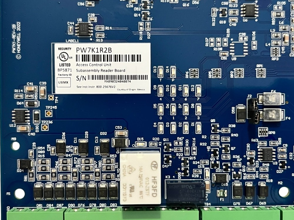 Honeywell PW7K1R2B Pro-Watch 7000 Access Control Unit Dual-Reader Module Board