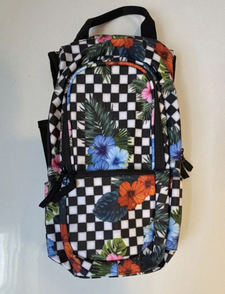 Rave  Hydro Pack 2L New Hydration Pack Flowers Checkerboard