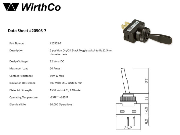 WirthCo 20505 - Multi Purpose Switch