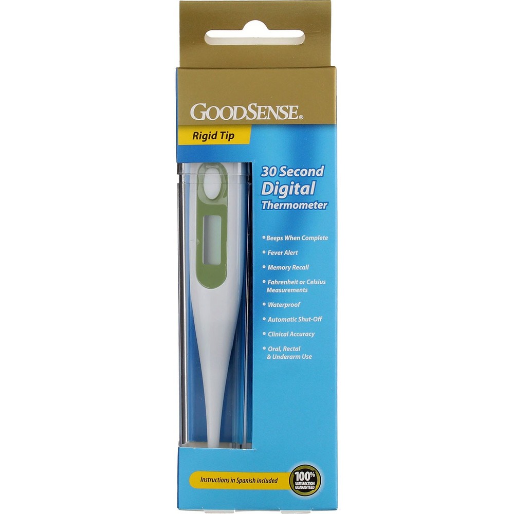5 Pack GoodSense Rigid Tip Digital Thermometer