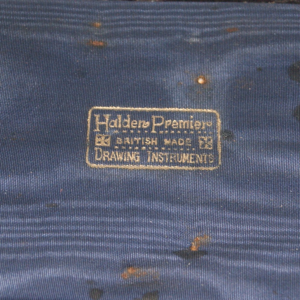 Vintage Cased Set Halden Premier Drawing Instruments Flat Pattern - British Made