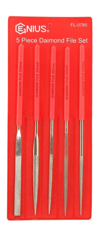 Genius Tools 5 Piece Diamond File Set - FL-0785