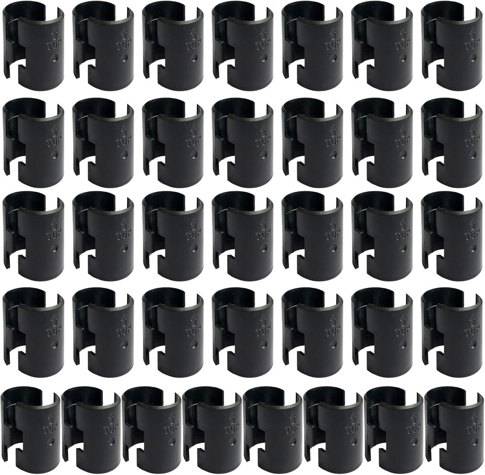 72-Pack Wire Shelving Lock Clips for 1" Posts - Durable Shelf Replacements