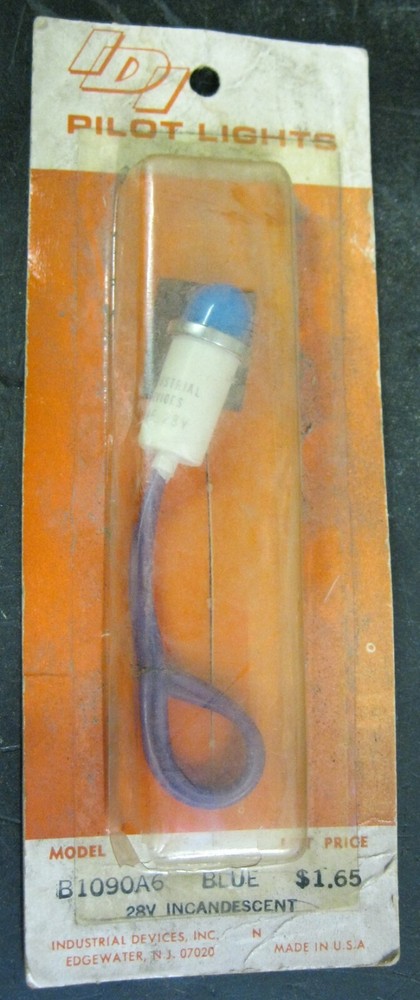IDI B1090A6 Pilot Light Blue 28V Incandescent