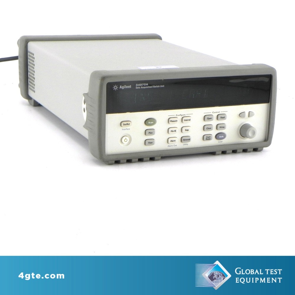 Keysight 34970A-001 Data Acquisition Control Mainframe. No DMM Installed.