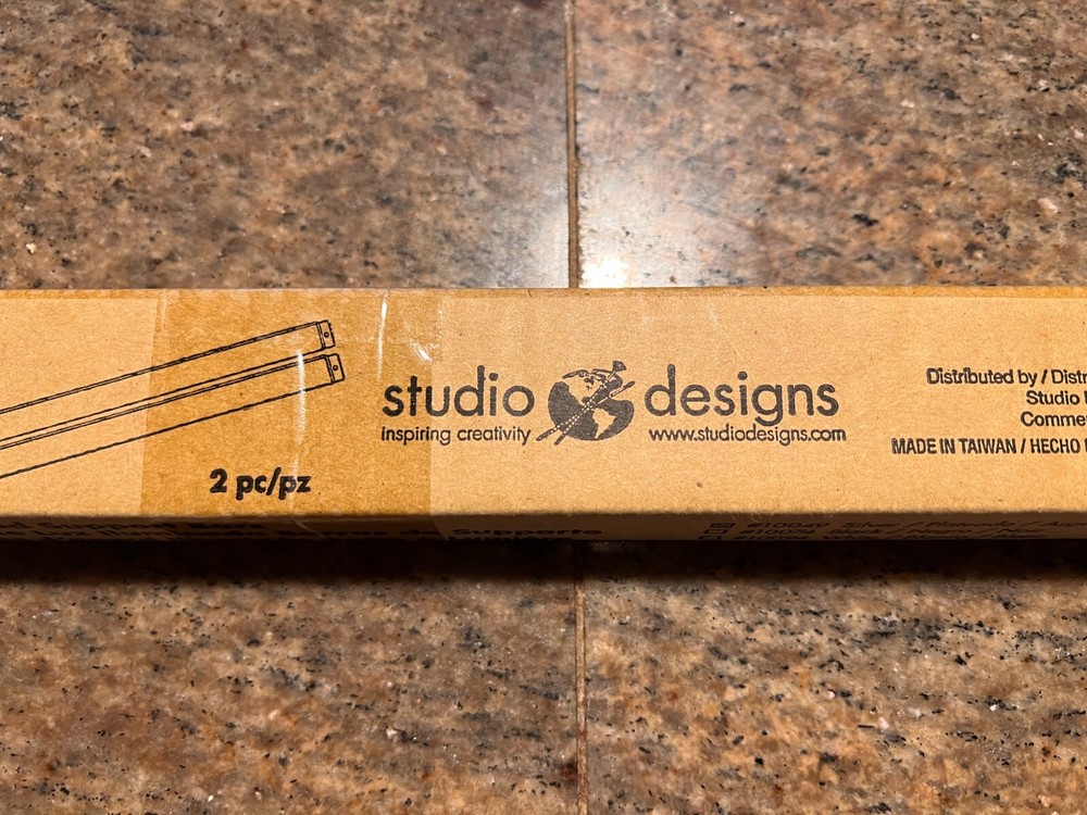 NEW: Studio Designs Light Pad Support Bars Silver #10049