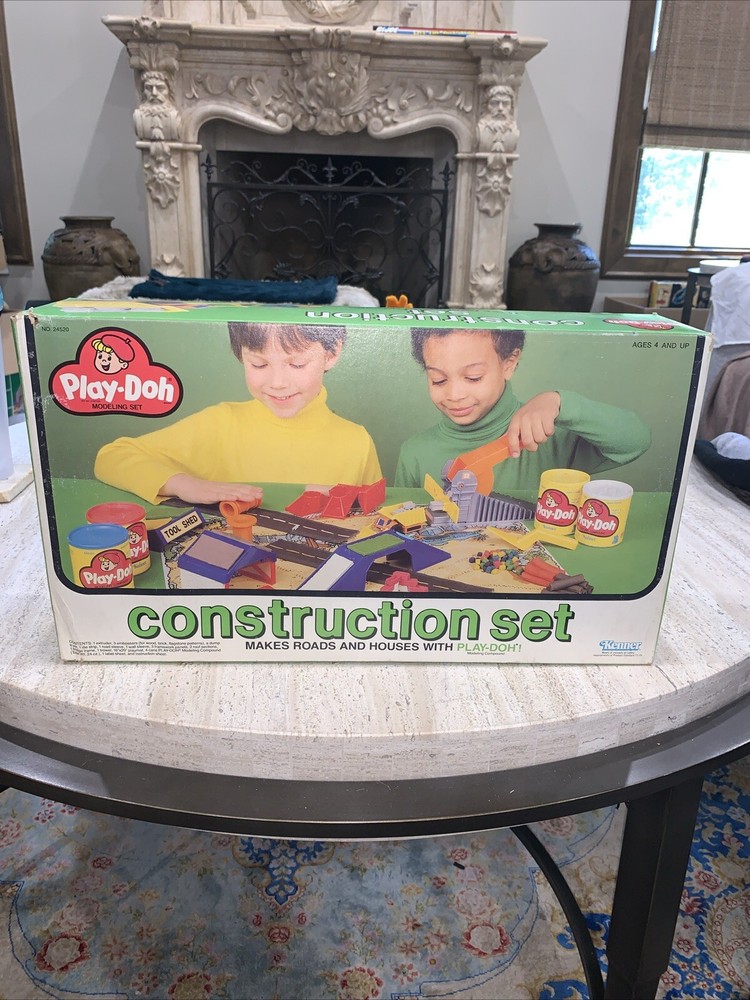 1981 Kenner Play-Doh Construction Set & Accessories Vintage Sealed