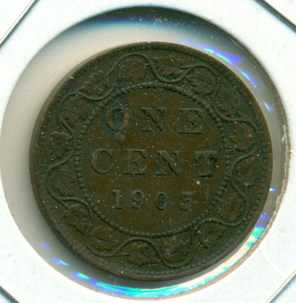 1903 CANADA LARGE CENT, EXTRA FINE, GREAT PRICE!