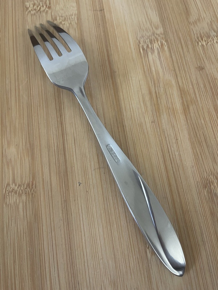 Oneida SIMMER Frost Glossy Handle Stainless Pointed Tip DINNER FORK 8” NEW!