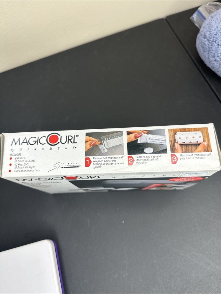 Vintage MagicCurl Magic Curl Windmere Non-Electric Moist Heat Rollers 6 Rollers