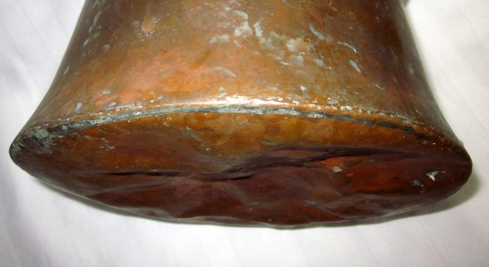 Copper Over Metal Hammered Caldron