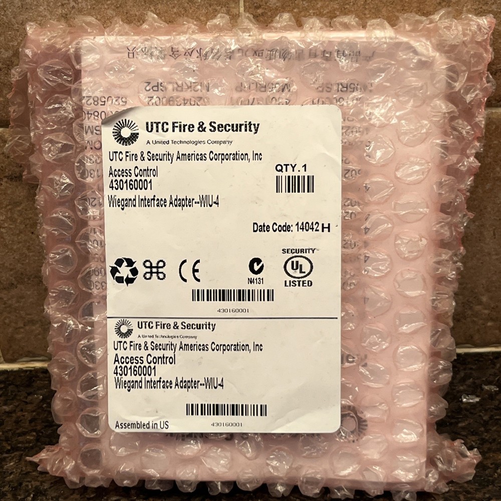 UTC Fire & Security 430160001 Wiegand Interface Adapter-WIU-4