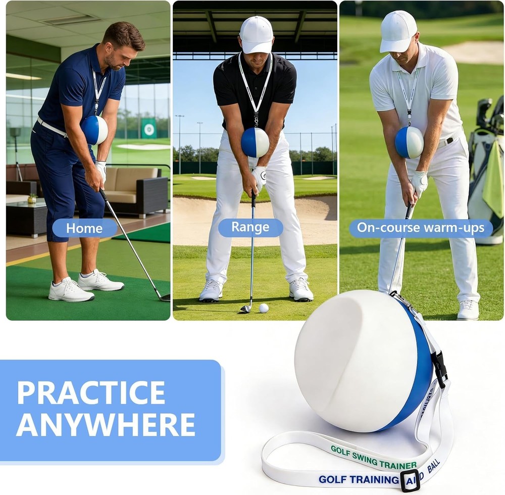 Golf Training Aid Ball for Precise & Consistent Swings Fix Slicing, Scooping & C