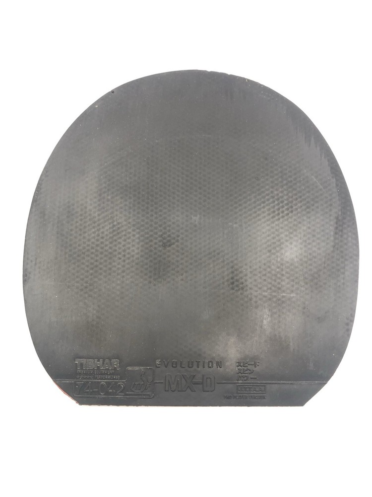 Tibhar Evolution MX-D Table Tennis Rubber, Black 2.1mm (Used)