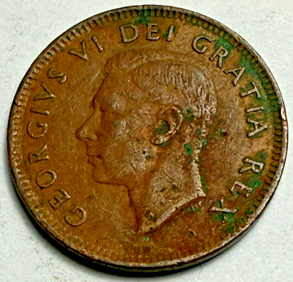 1952 Canada One Cent 1 penny