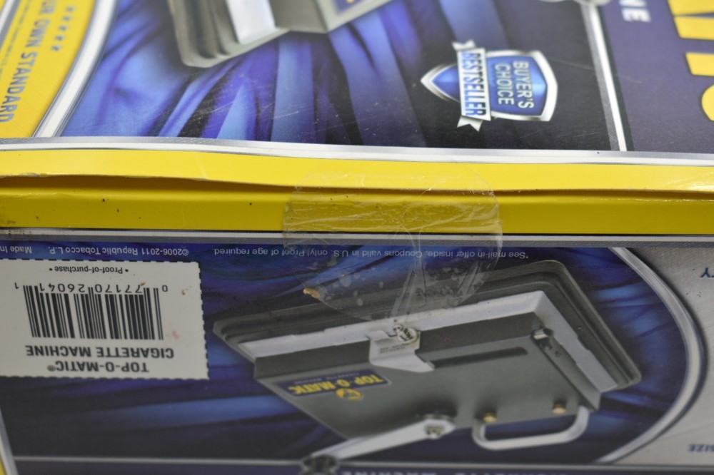 TOP-O- MATIC CIGARETTE ROLLING MACHINE SEALD