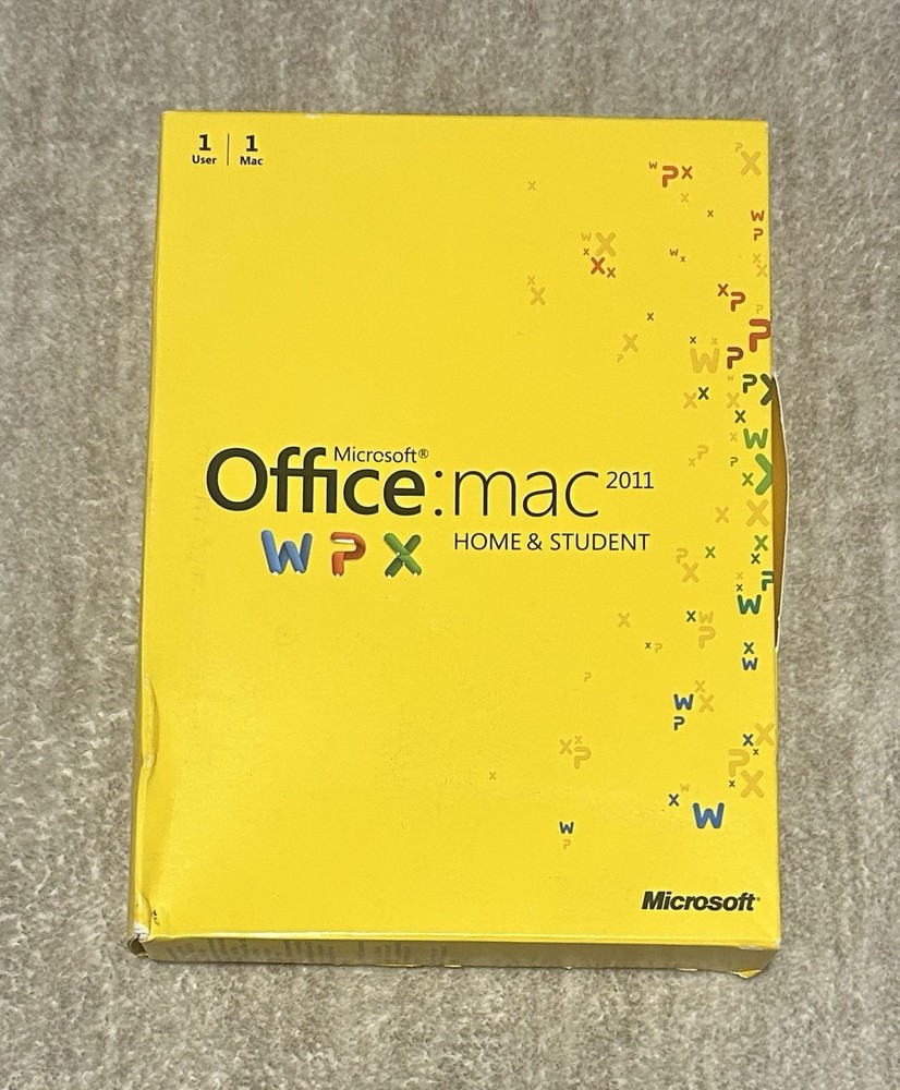 Microsoft Office for Mac Home and Student 2011 W/ Key