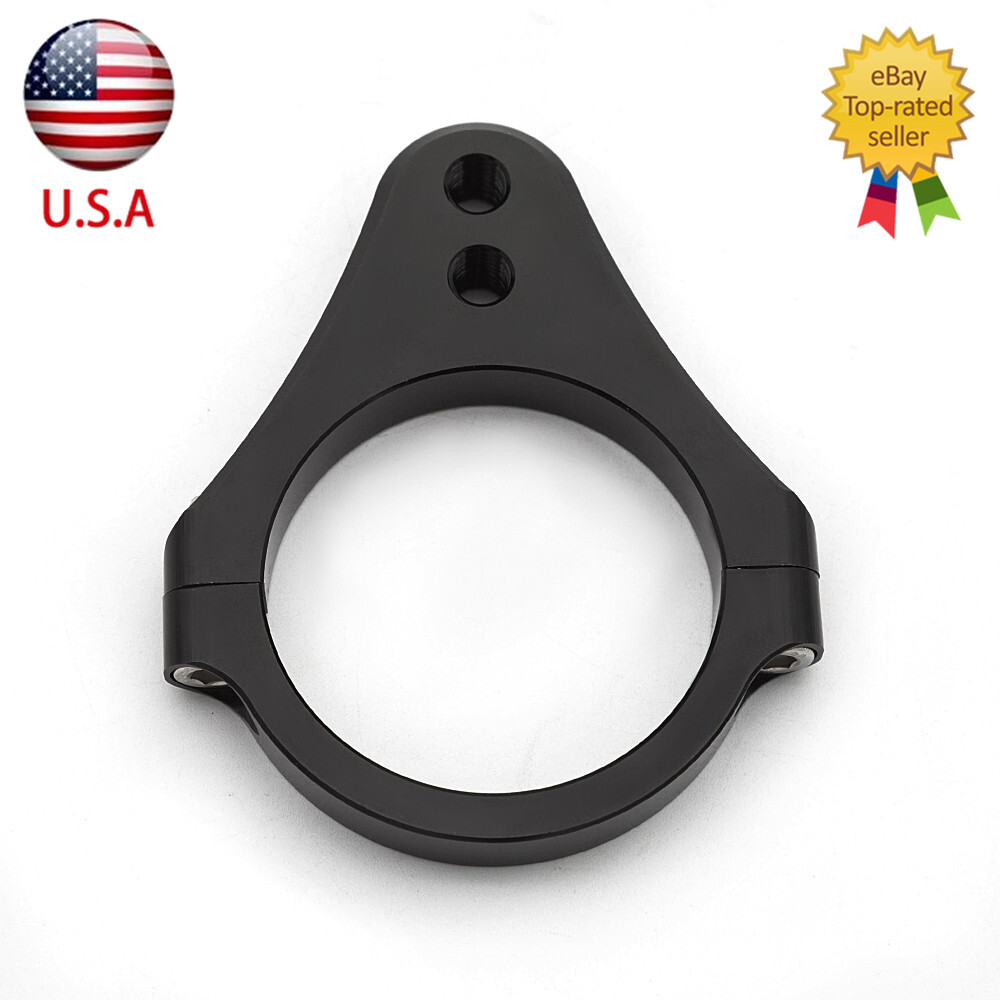 52mm Universal Motorcycle CNC Steering Damper Fork Frame Mount Clamp Bracket US
