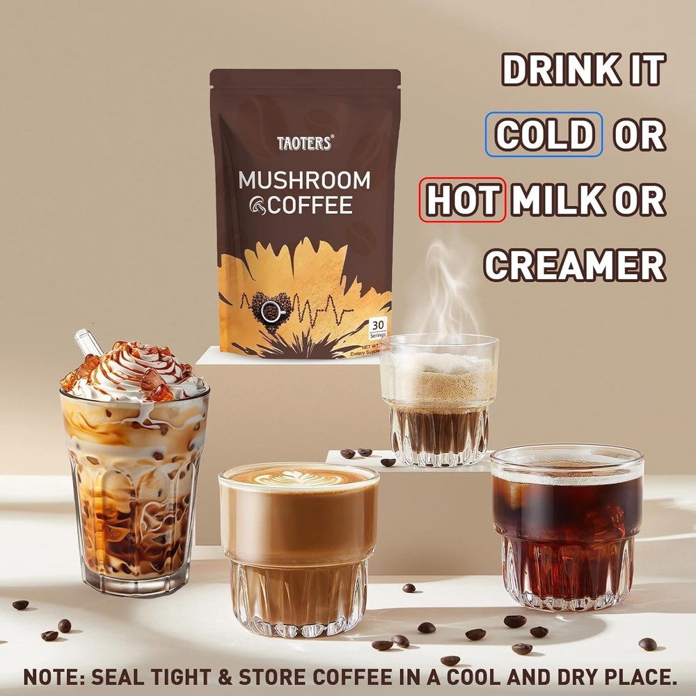 Mushroom Coffee | Enhanced Focus, Boosted Immunity, Improved Energy