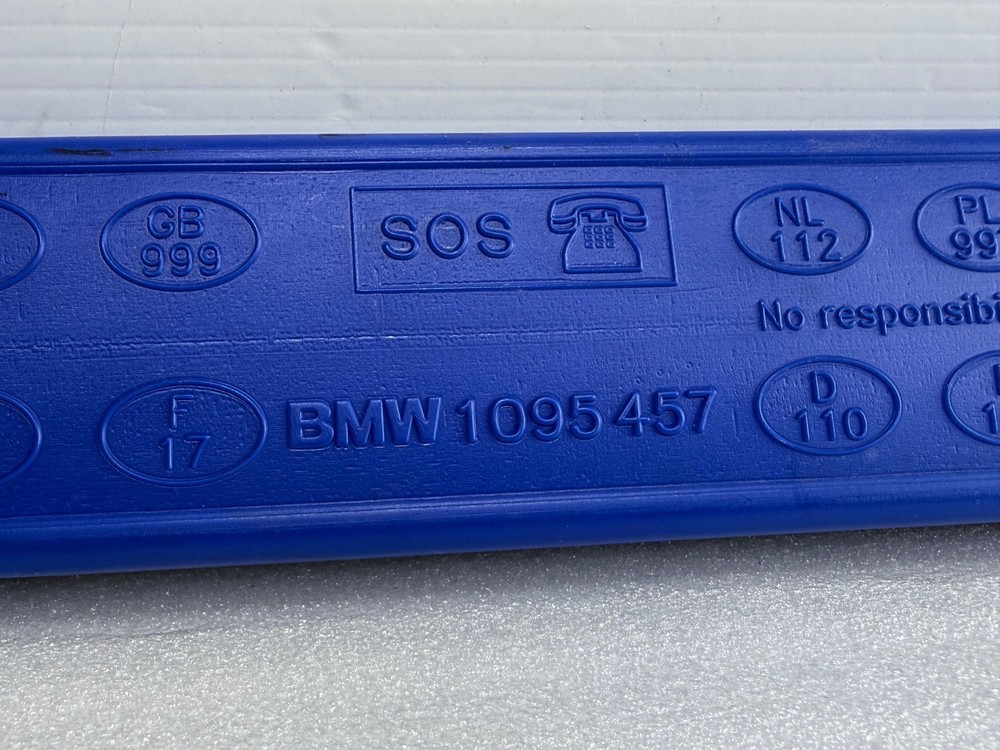 BMW Warning Triangle E60 E61 E87 E90 E91 Blue Container 1095457 71601095457 B...