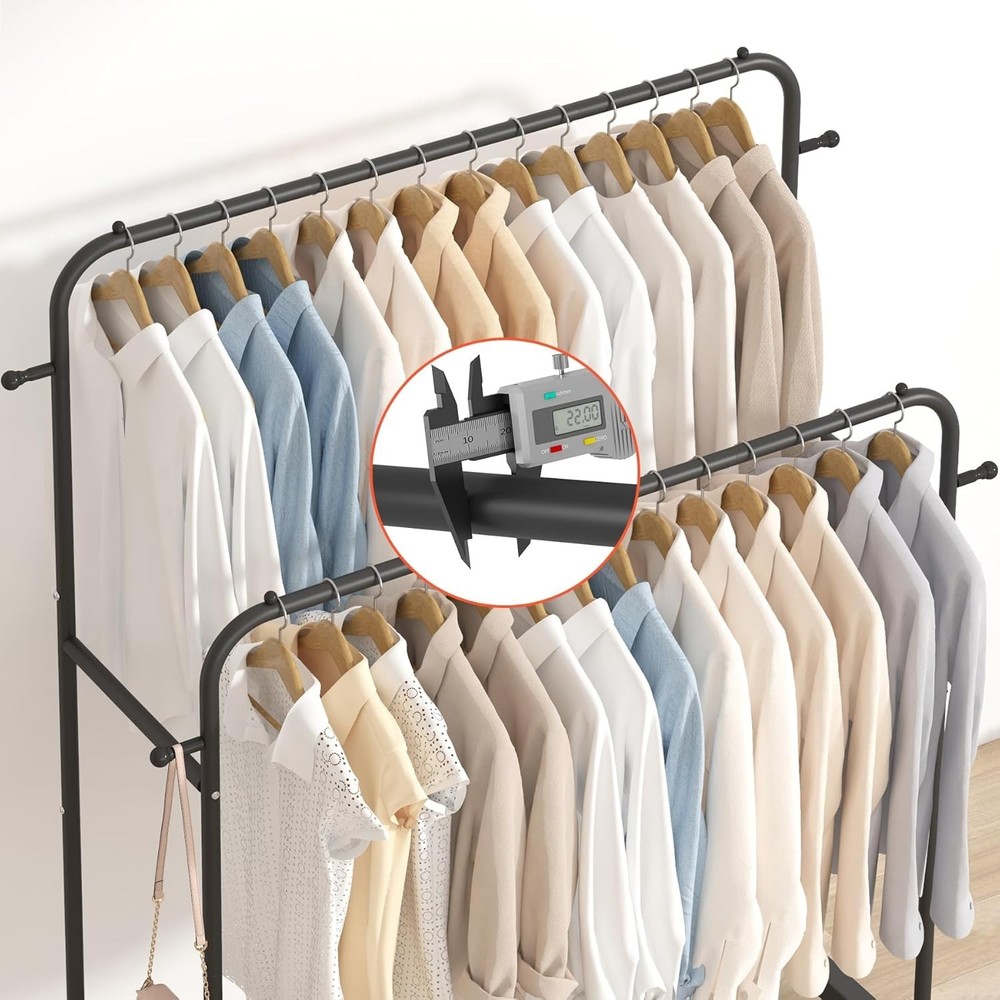 Portable Multi-functional Clothes Rack, Black