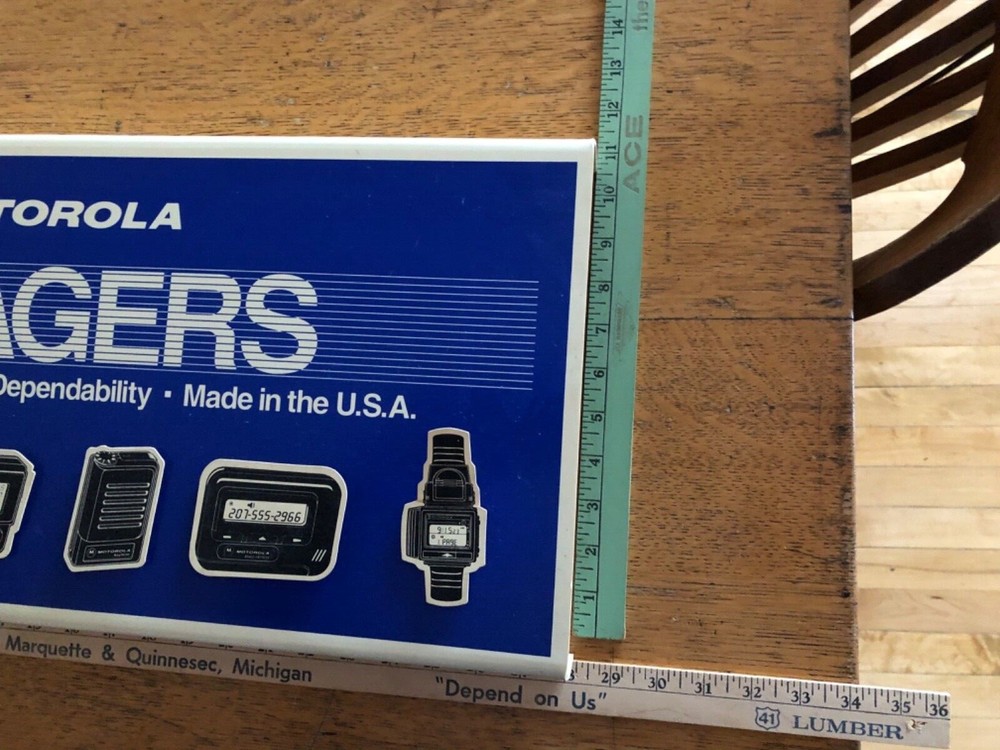 Vintage Motorola clock sign