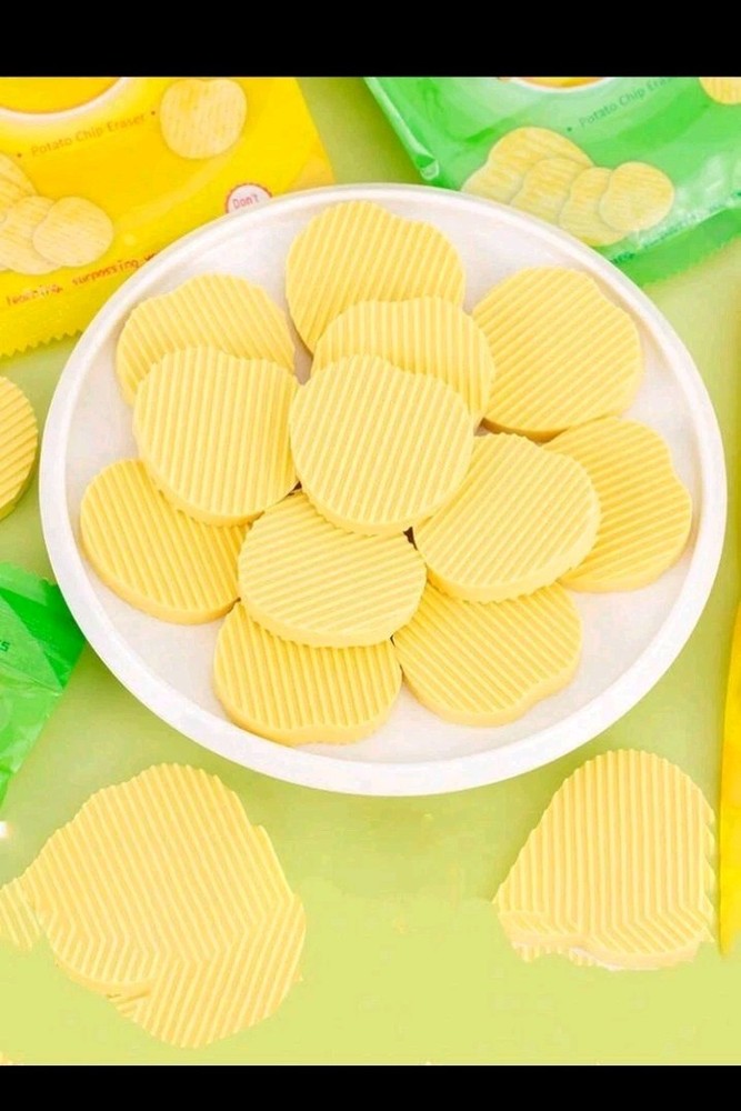 Eraser Shaped Chips Embedded Like Potatoes Student School