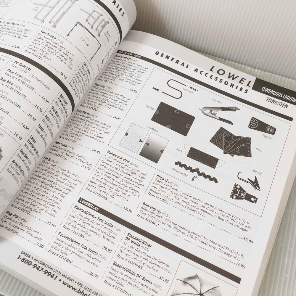 B&H The Professional SourceBook & Lighting Set Catalogue