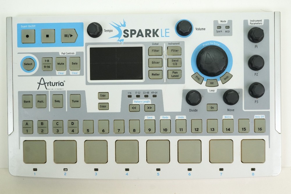 Arturia SparkLE Drum Machine MIDI Controller USB Tested Working – No Software