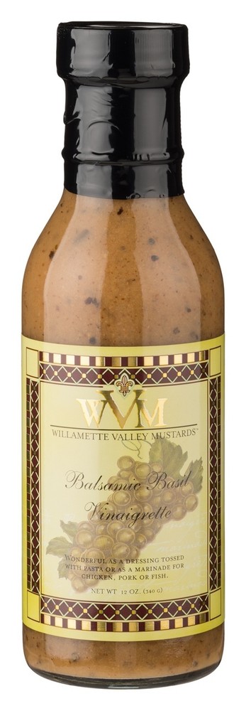 WVM Balsamic Basil Vinaigrette Dressing & Marinade (12oz.) - 6 PACK