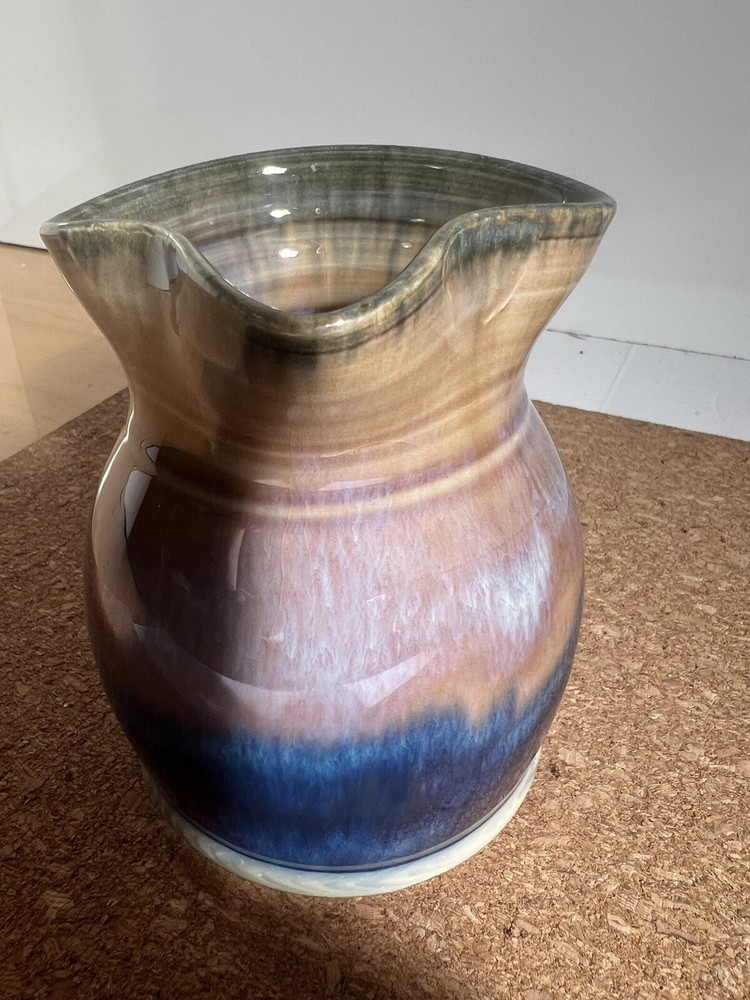 Gregg Olson Studio Stoneware Pitcher. Signed. 6” High